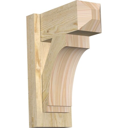 Ekena Millwork Imperial Craftsman Rough Sawn Outlooker, Douglas Fir, 6"W x 12"D x 16"H OUT06X12X16IMP04RDF